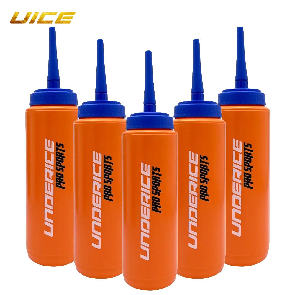 UICE Ice Hockey Water Bottle 5pcs Set Sports Water Bottle BPA Free Long Mouth/Bent Pipe/Short Mouth Hockey Accessories