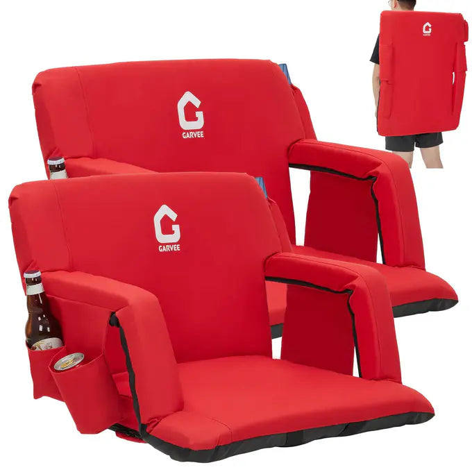 Garvee Extra Wide Stadium Seats for Bleachers with Back Support