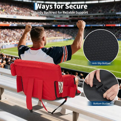Garvee Extra Wide Stadium Seats for Bleachers with Back Support