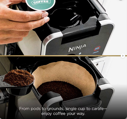 Ninja® DualBrew Pro Specialty Coffee System, Single-Serve, Pod, and 12-Cup Drip Coffee Maker
